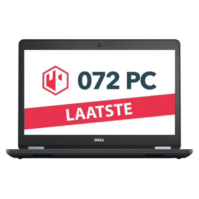 Productafbeelding van voorkant Dell Latitude E5470 laptop met tekst 'laatste' in beeld